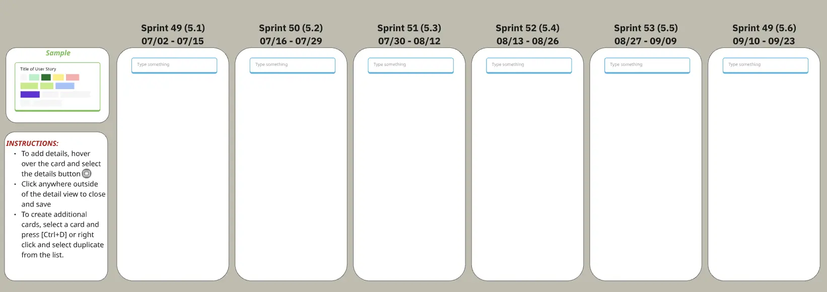 Template cover of Team Sprint Board