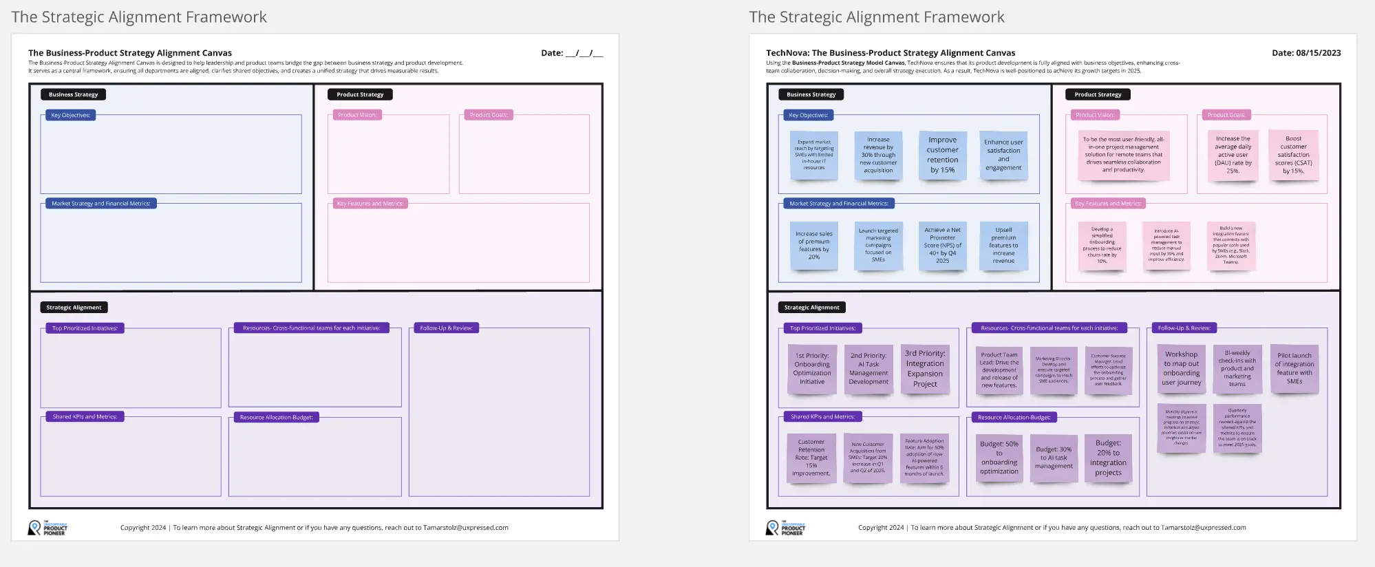 Template cover of Strategic Alignment Framework