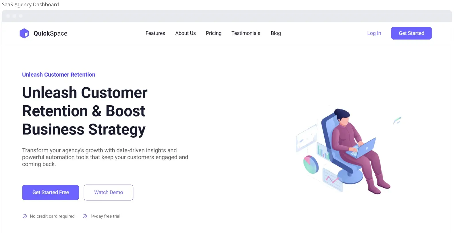 SaaS Agency Dashboard