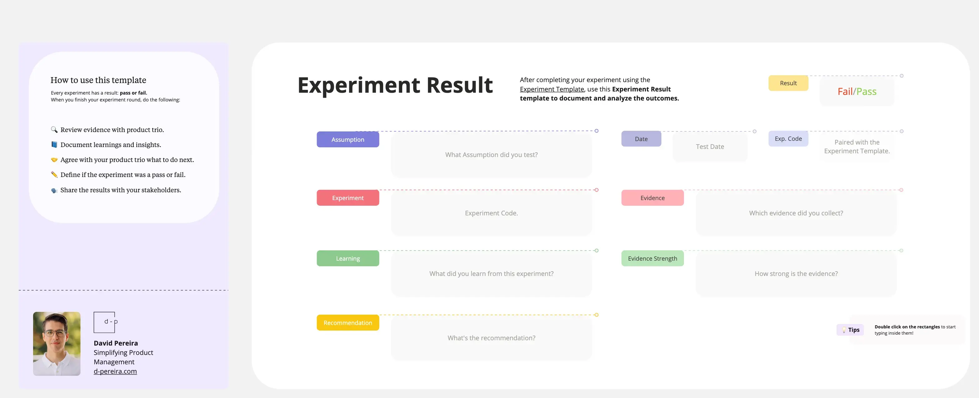 Template cover of Product Experiment Results