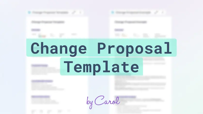 Proposta de Mudança