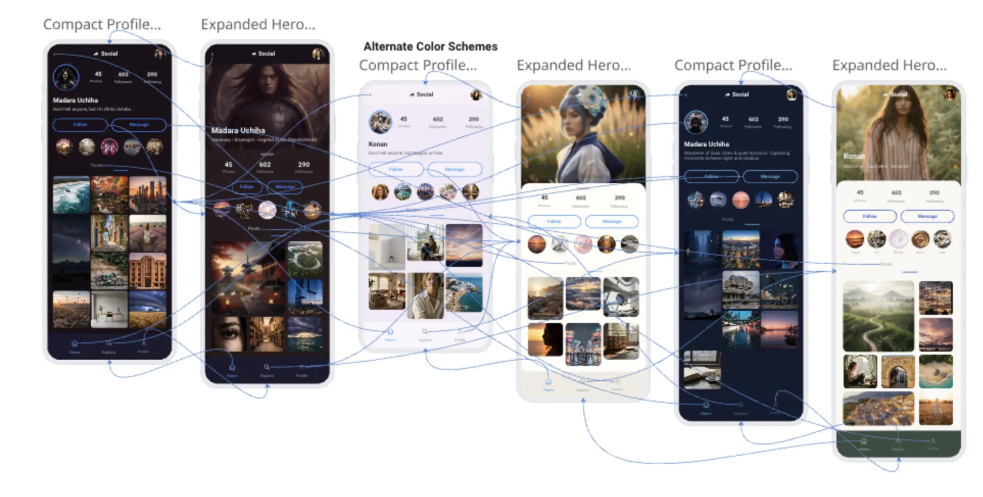 Social App Profile Page