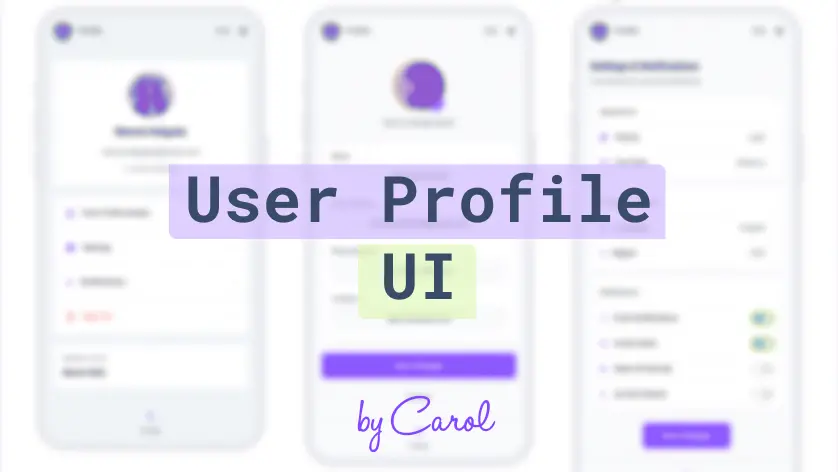 User Profile UI