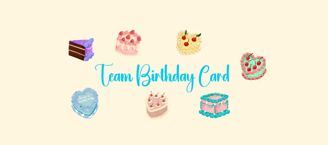 Template cover of Team Birthday Card