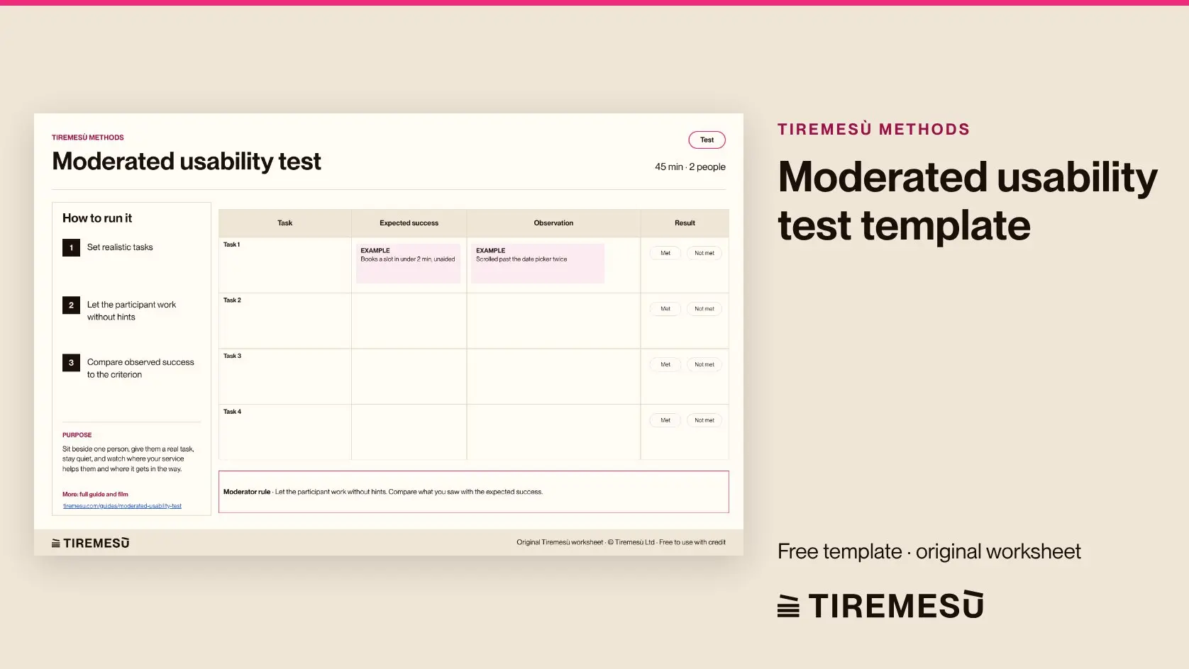 Moderated Usability Test