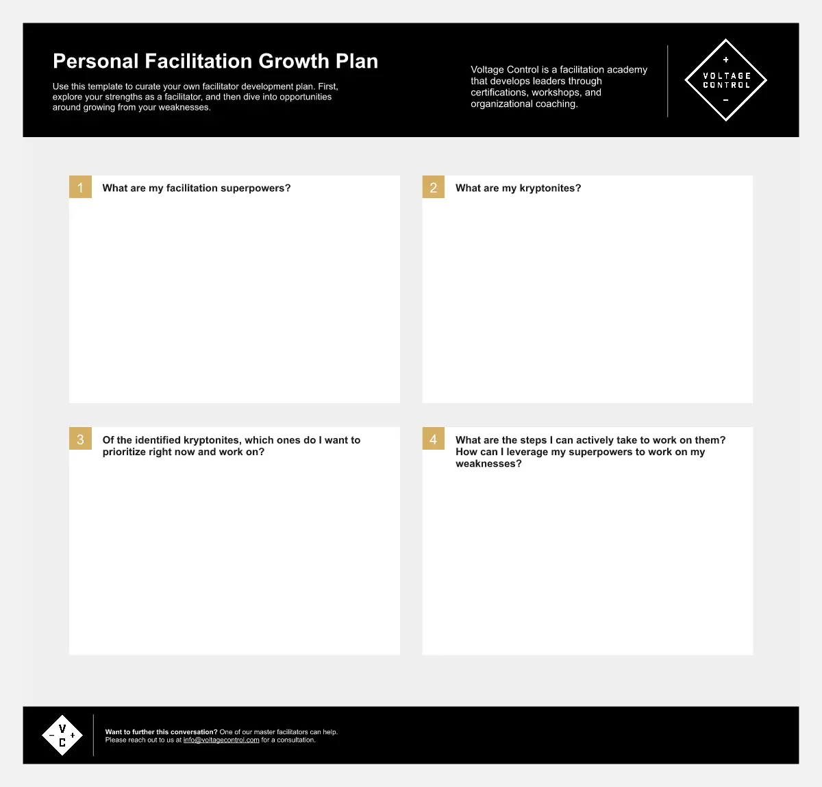 Template cover of Personal Facilitation Growth Plan