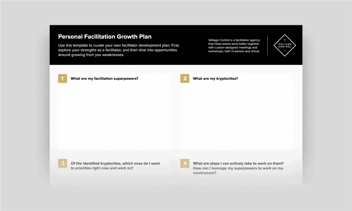 Template cover of Personal Facilitation Growth Plan