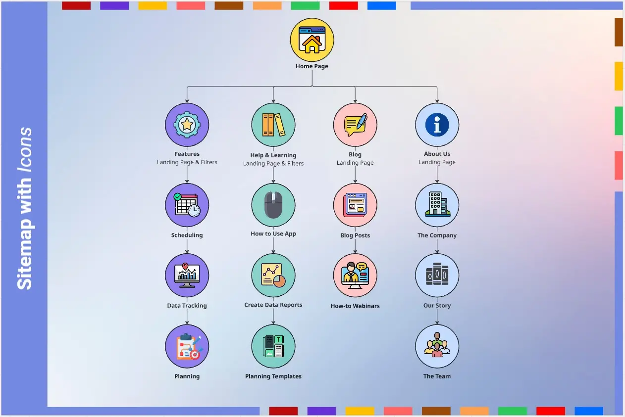 Sitemap With Icons