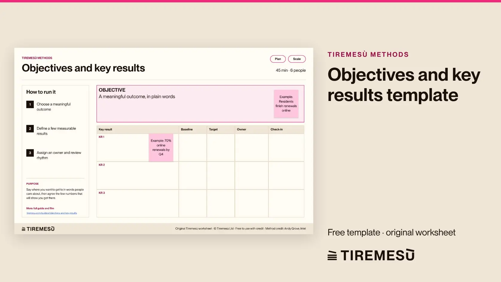 Objectives and Key Results Template | Miroverse