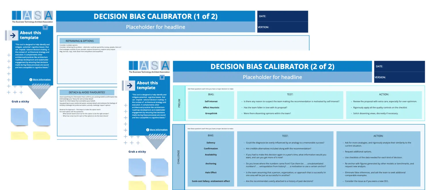 Template cover of IASA - Decision Bias Calibrator