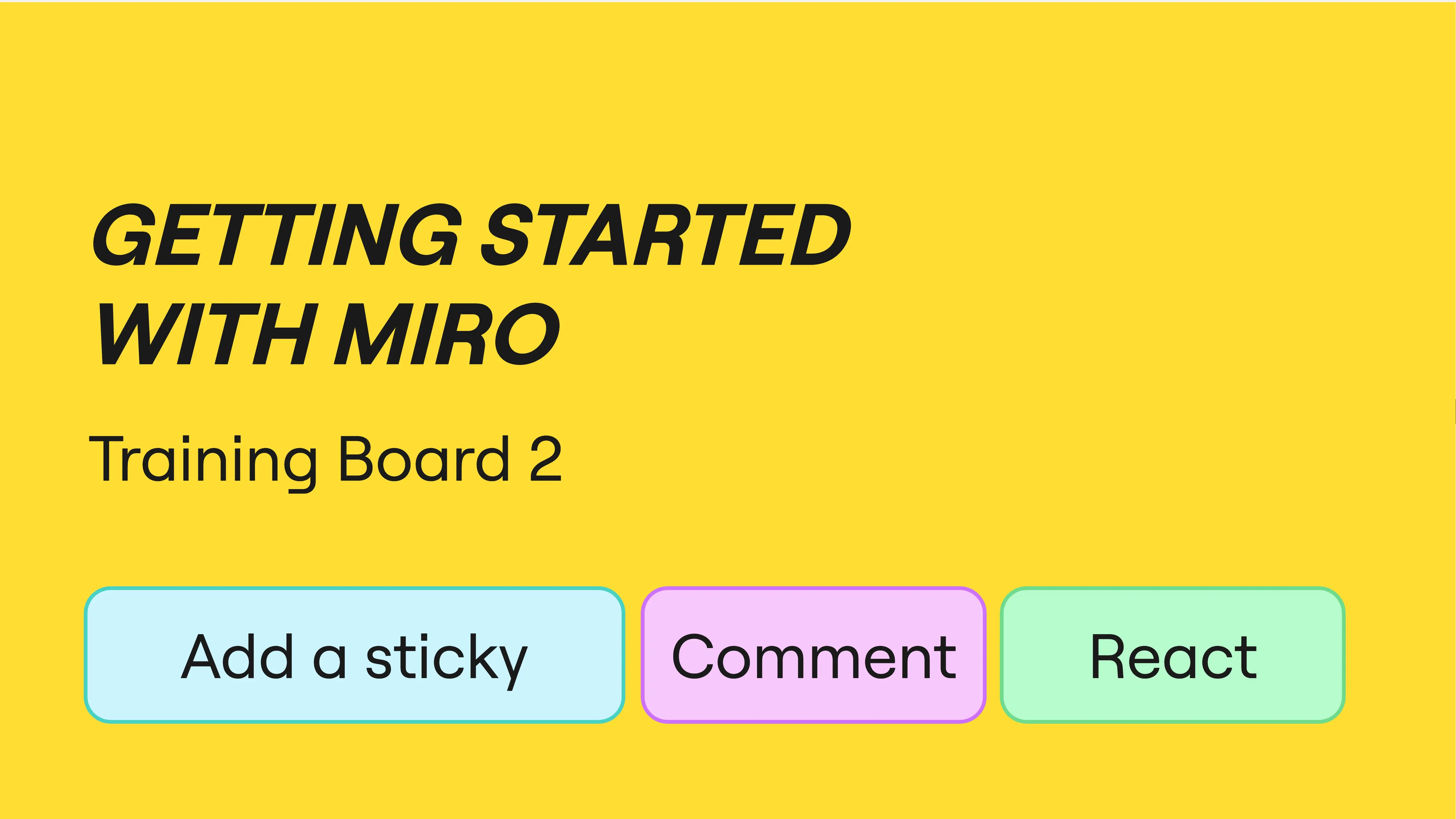 Miro Basics: Stickies, Comments, and More