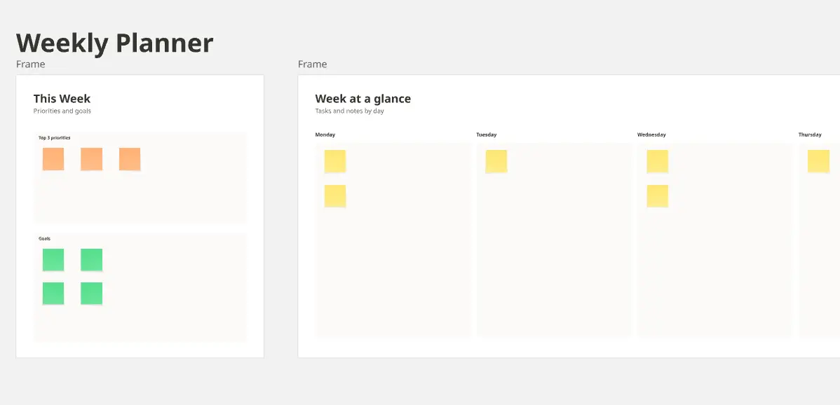 Minimalistische Wochen-To-Do-Liste