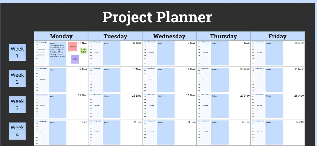 Template cover of Project Planner Super Edition