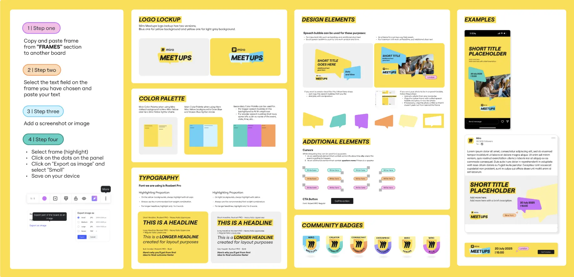 Template cover of Miro Meetups Social Promo Toolkit
