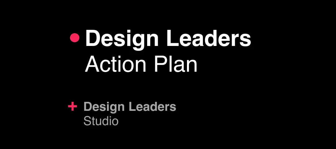 Template cover of Design Leaders Action Plan