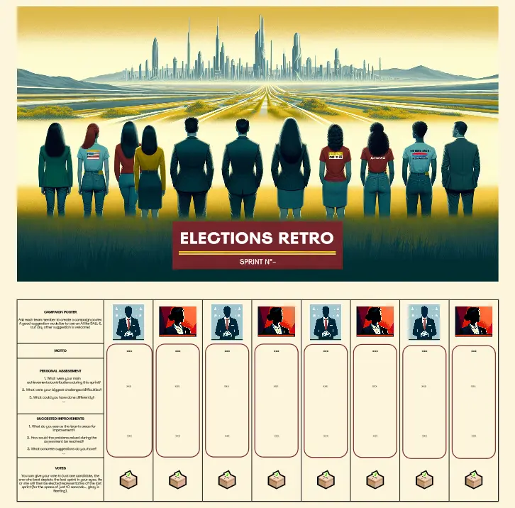 Template cover of Elections Retro