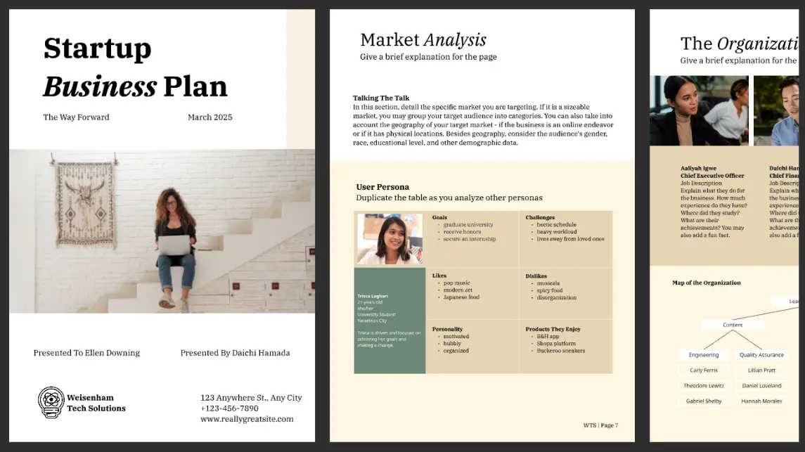Startup Business Plan