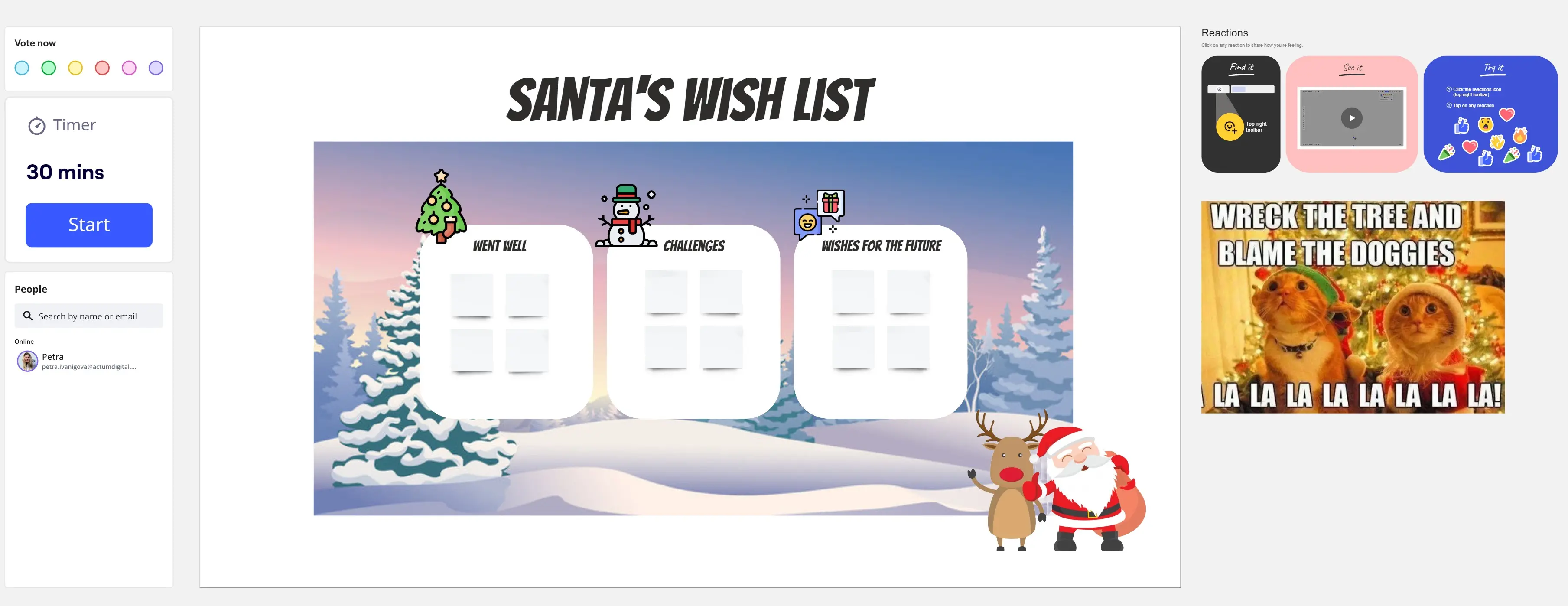 Template cover of Santa's Wish List