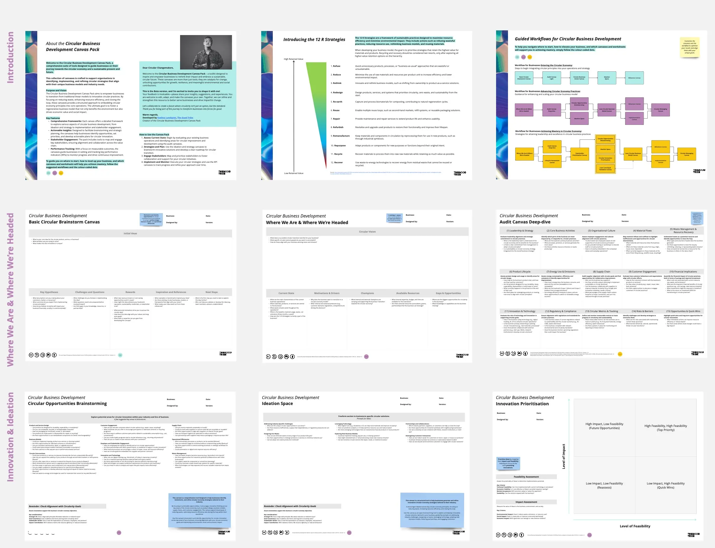 Template cover of Circular Business Development Canvas Pack