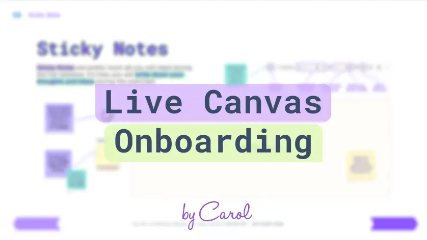 Live Canvas Onboarding