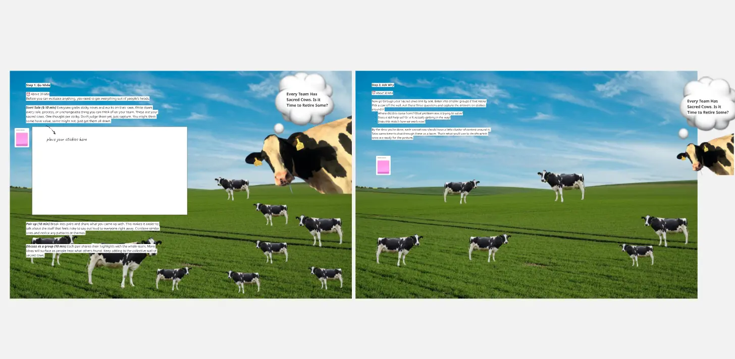 Sacred Cows Retrospective
