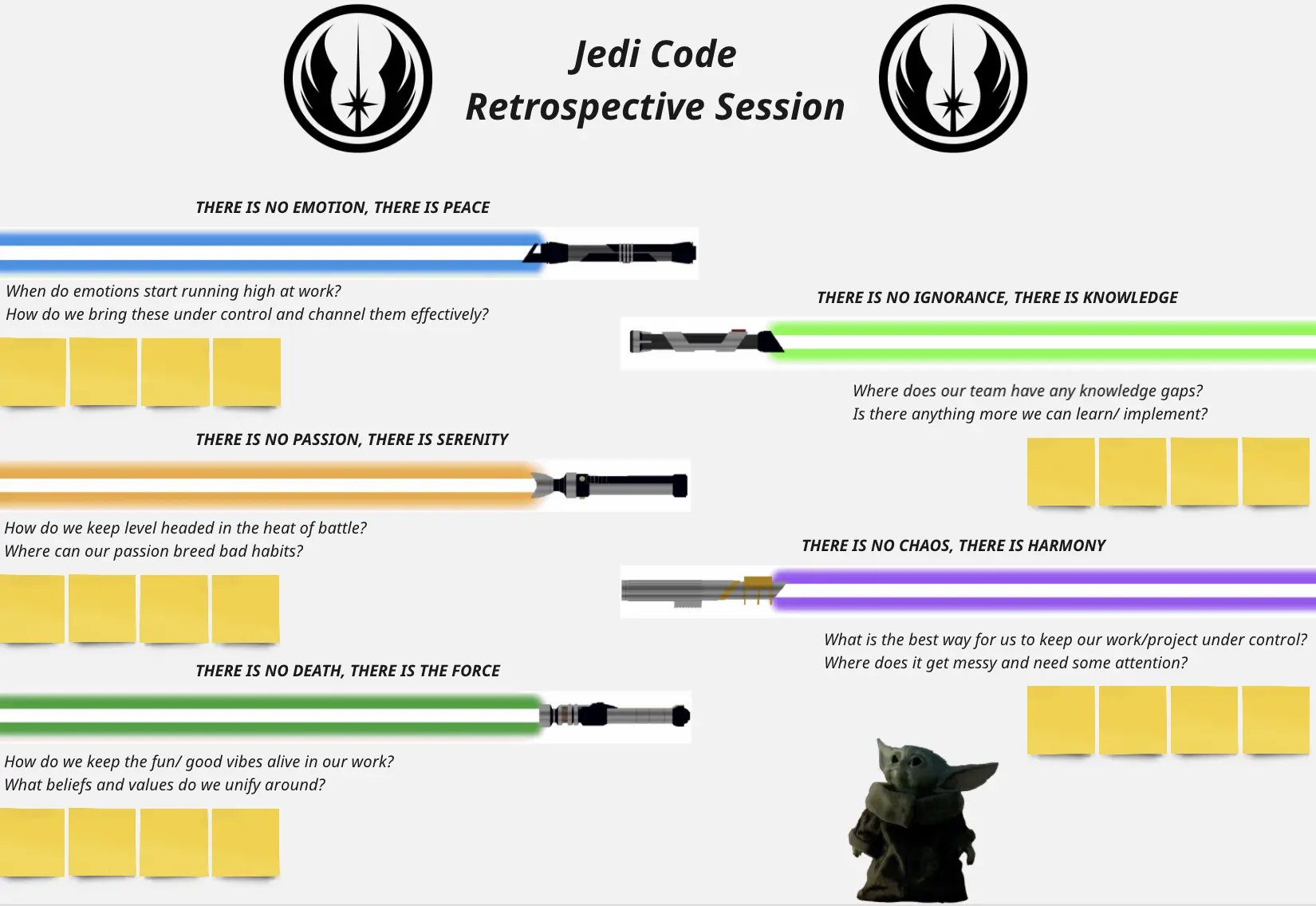 Template cover of Jedi Code Retrospective 🌠