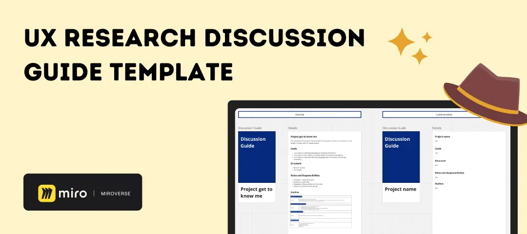 Template cover of UX Research Discussion Guide