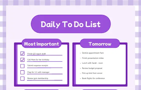 Tägliche To-Do-Liste