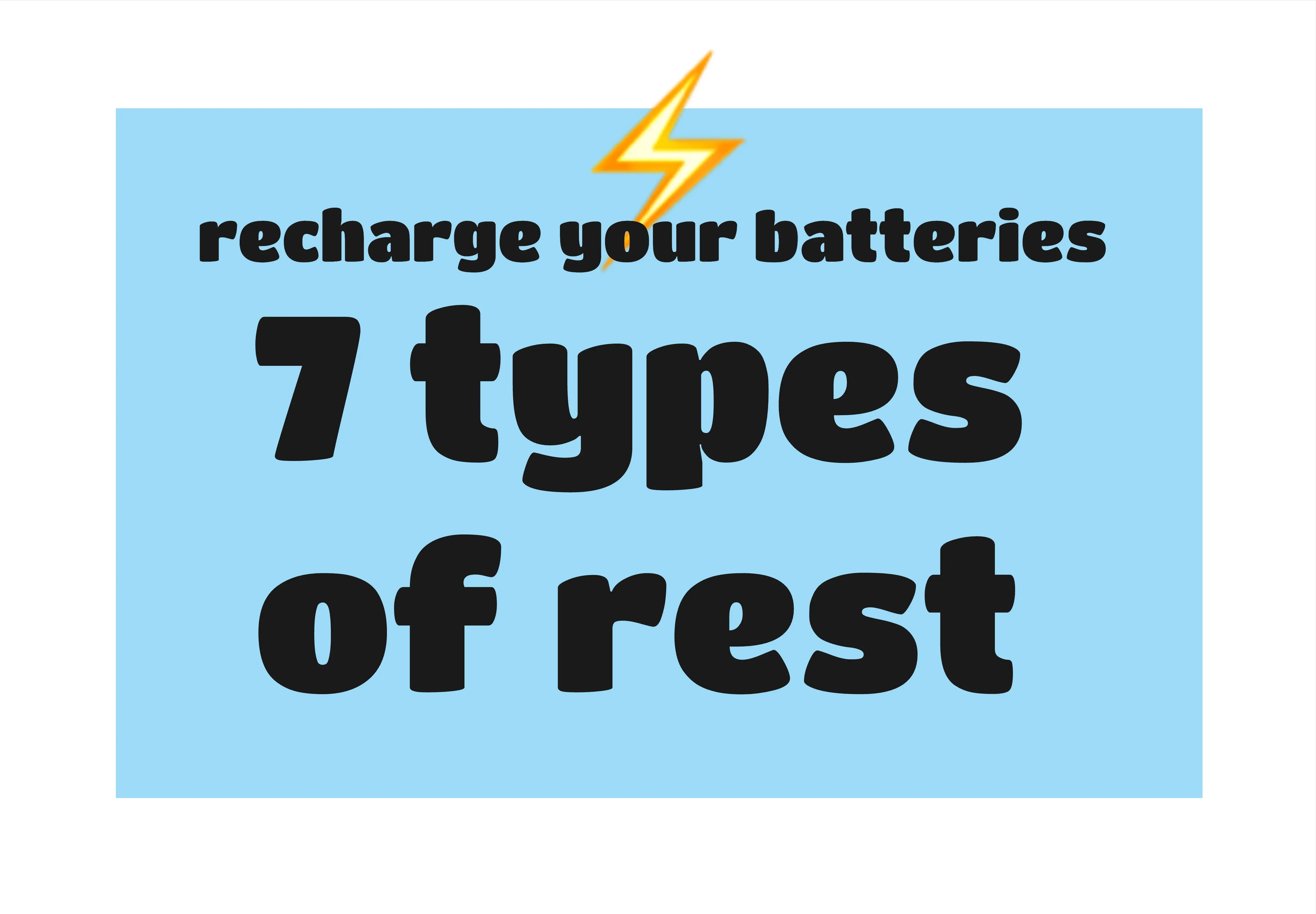 Template cover of 7 Types of Rest Exercise