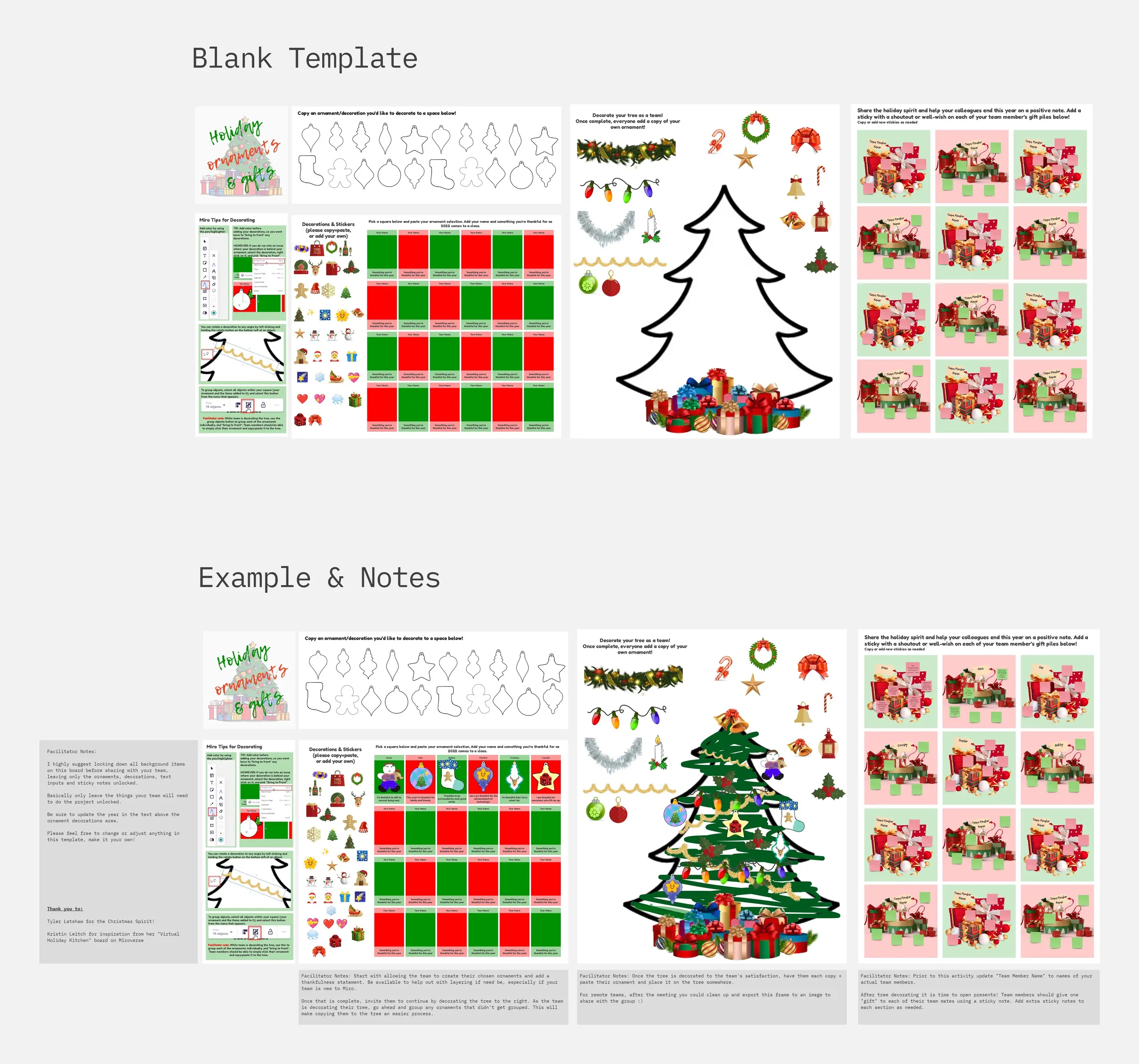 Template cover of Holiday Tree & Ornament Decoration + Shoutouts