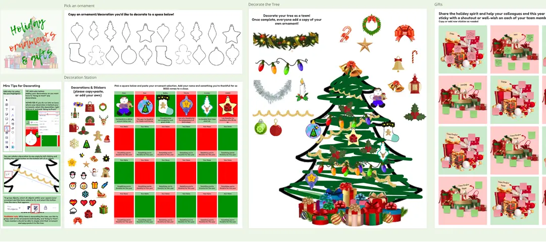 Template cover of Holiday Tree & Ornament Decoration + Shoutouts