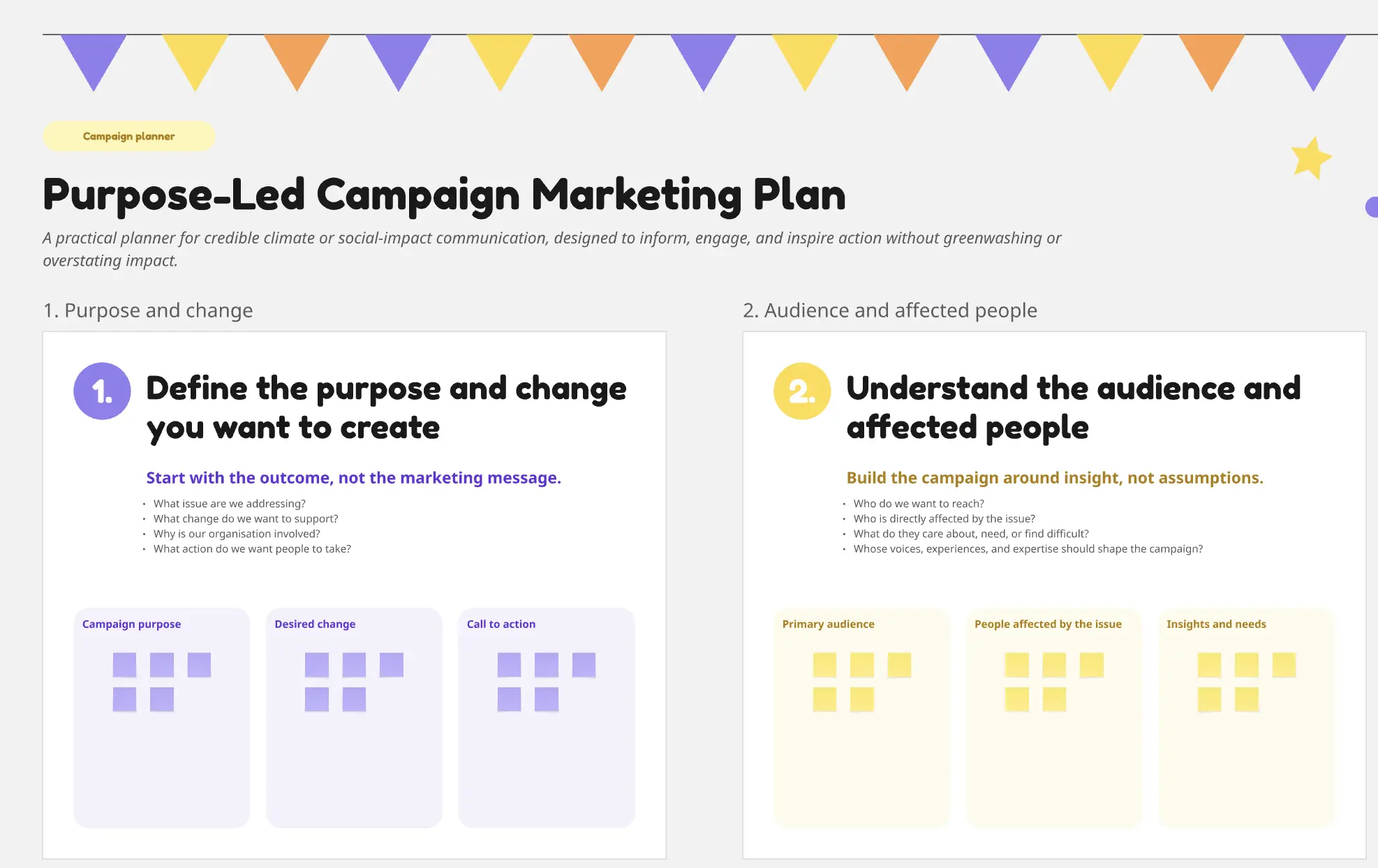 Purpose-Led Campaign Marketing Plan