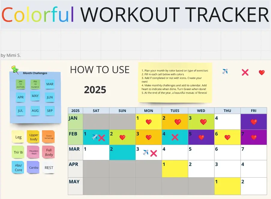 Template cover of Colorful Fitness Tracker