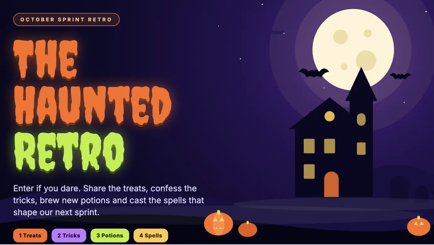 🎃 The Haunted Retro | Spooky Sprint 