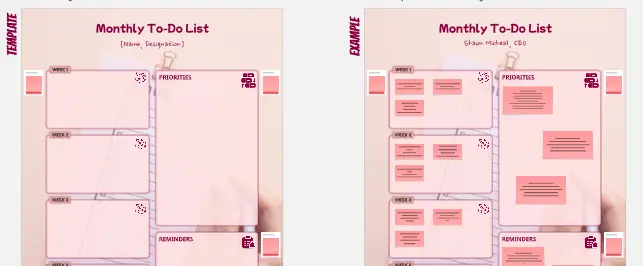 Monatliche To-Do-Liste