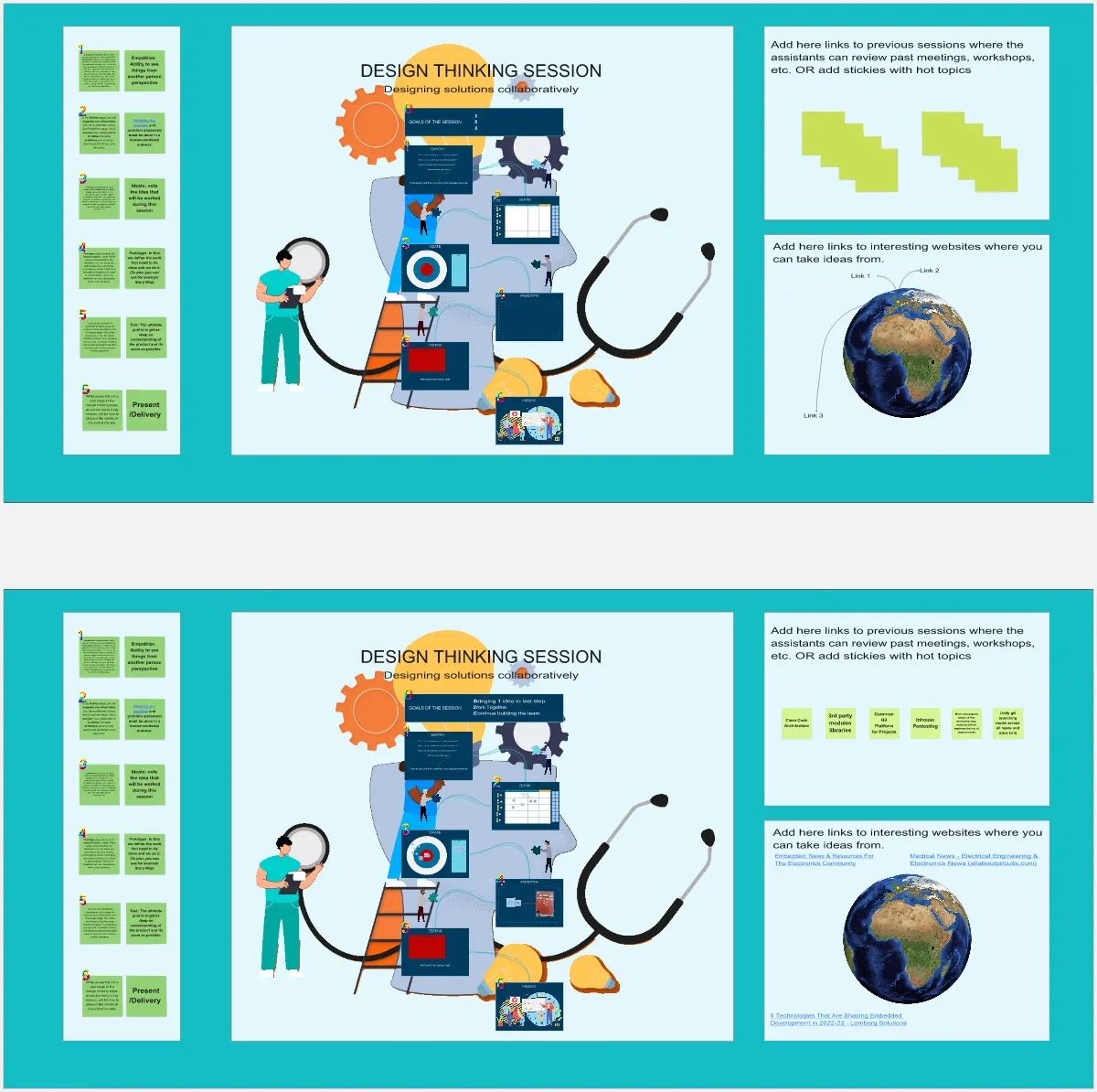 Template cover of Day Hackathon With Design Thinking