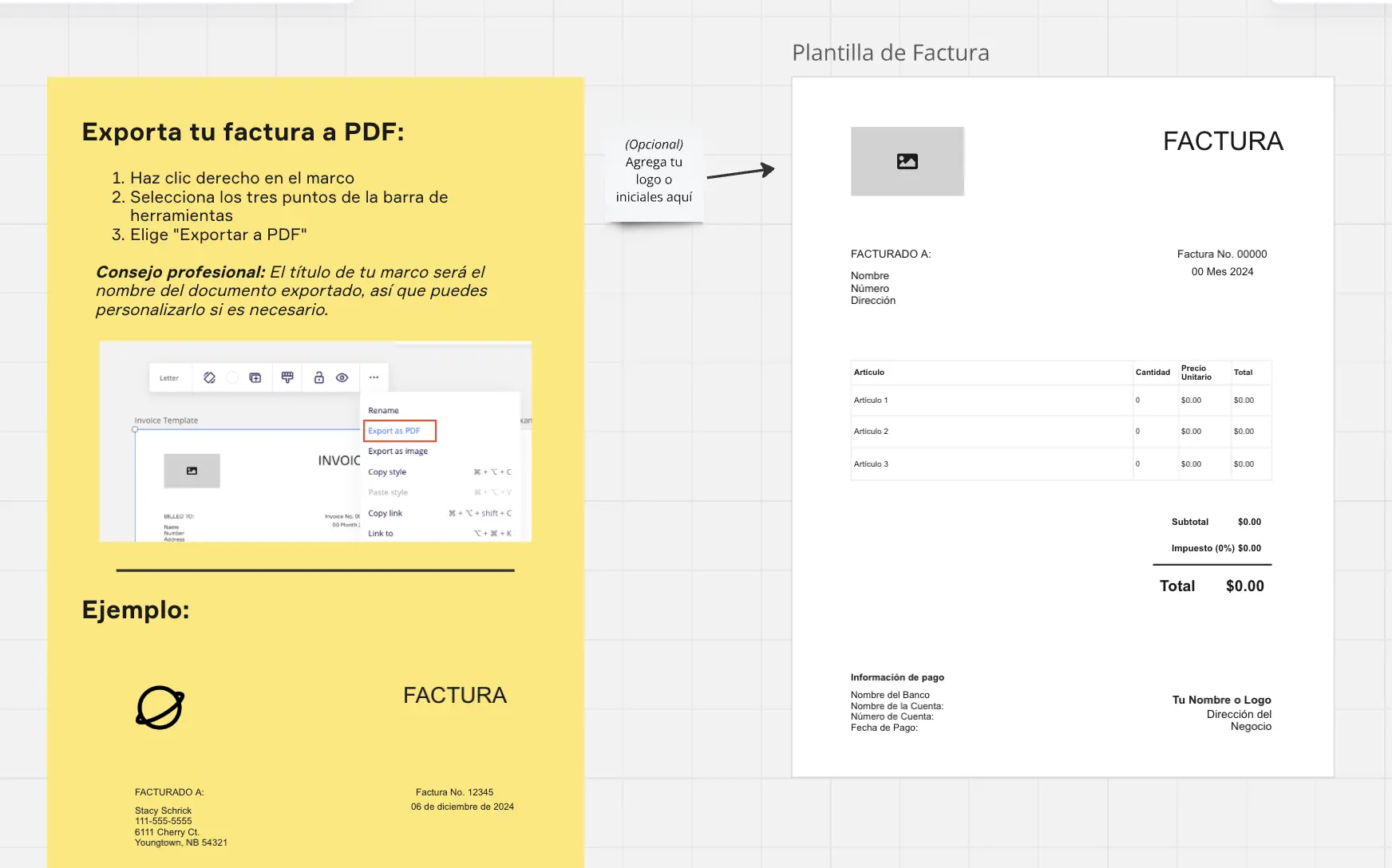 Template cover of Plantilla de factura