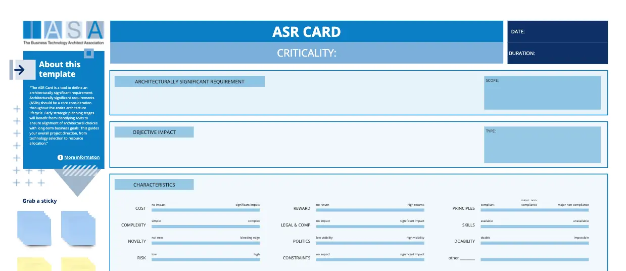 Template cover of IASA - ASR Card