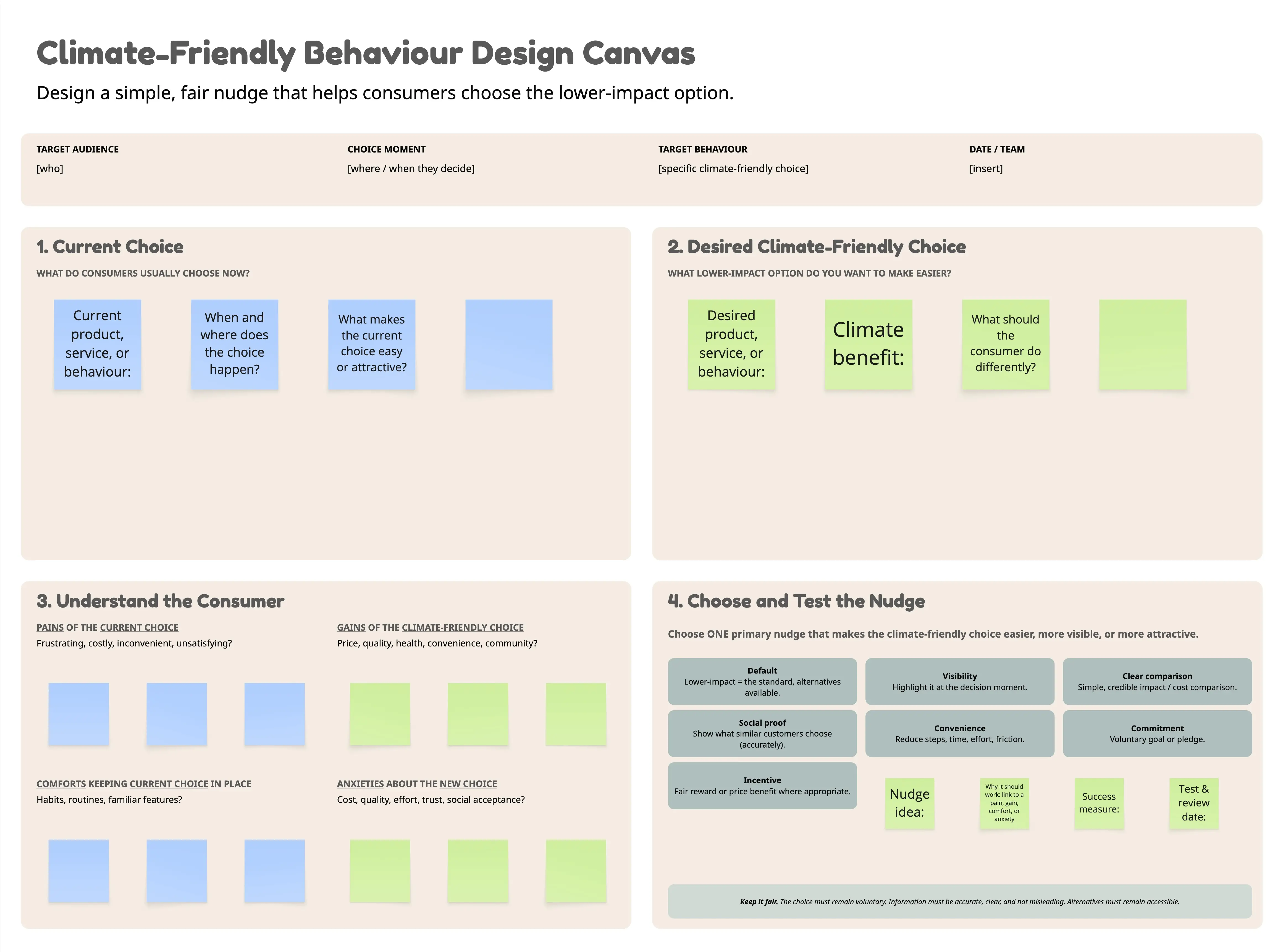 Climate-Friendly Behaviour Design