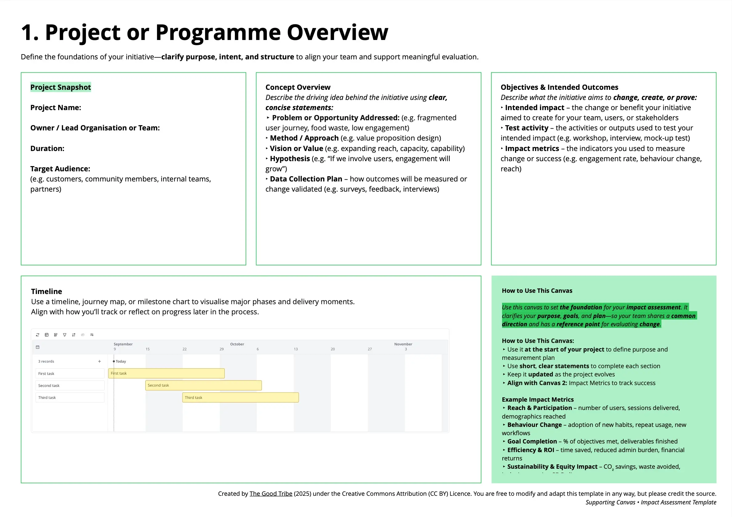 Template cover of Impact Report Template