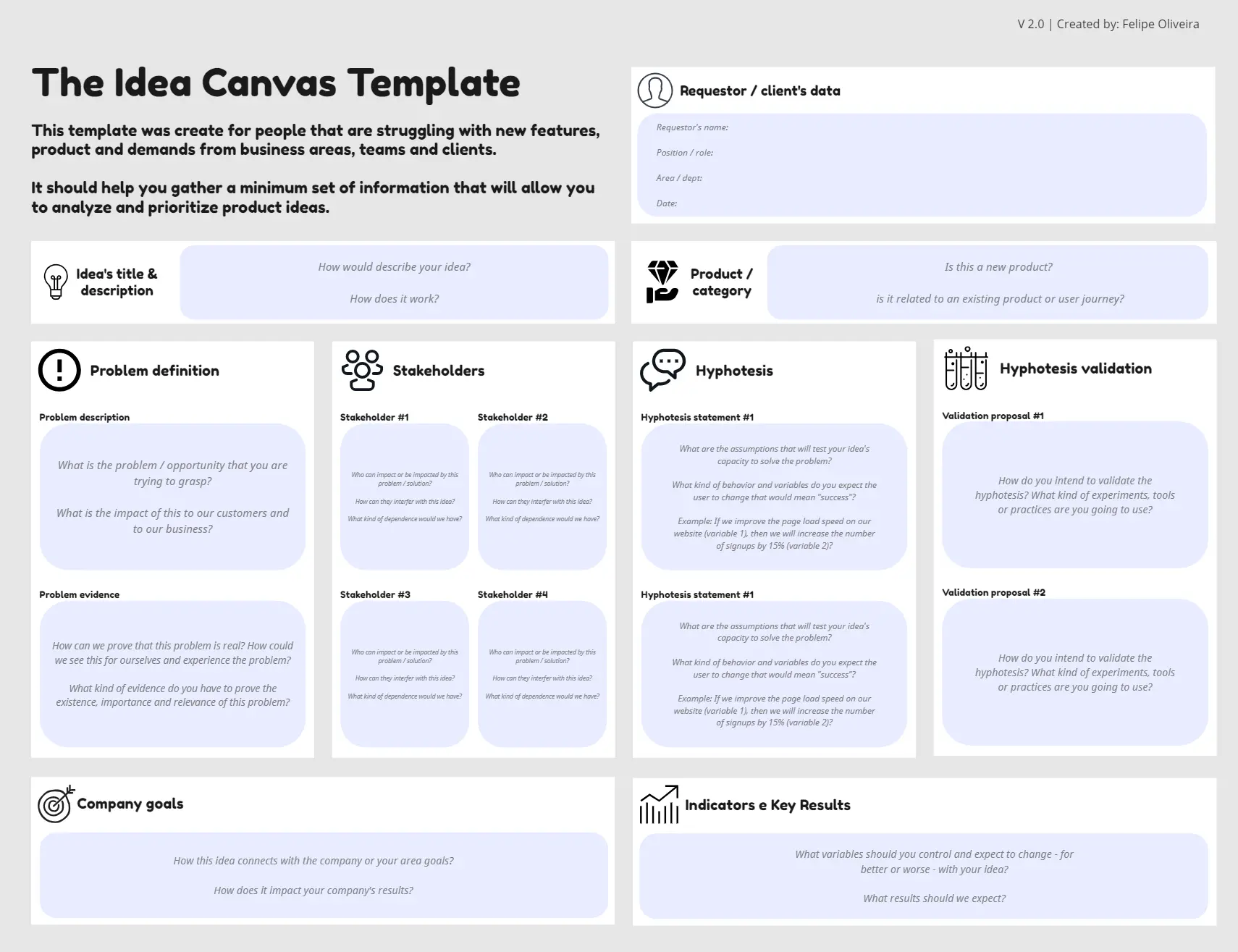 Template cover of Idea Canvas 