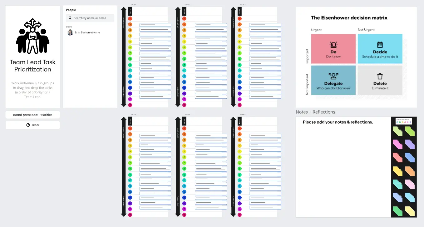 Template cover of Team Lead Task Prioritization Activity