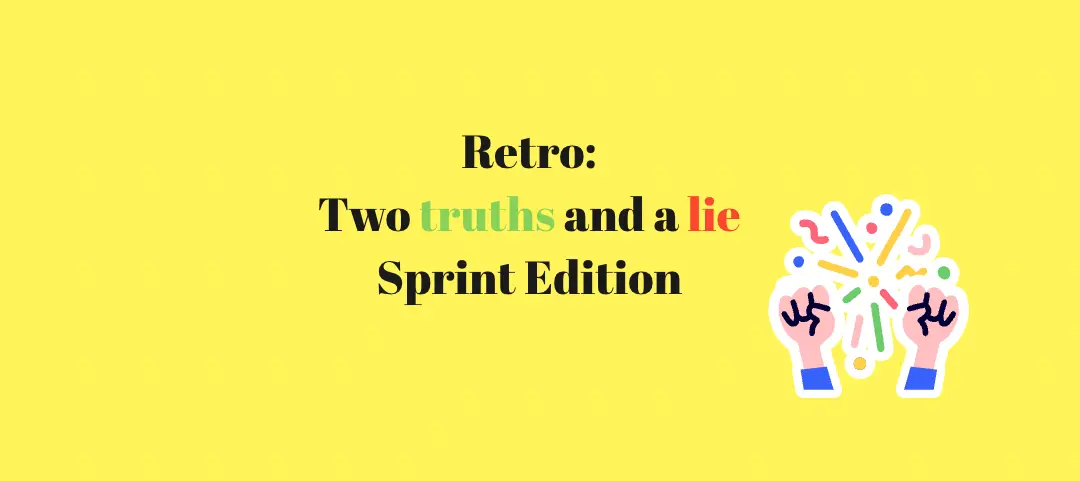 Template cover of Two Truths and a Lie Retro