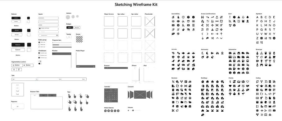 Sketching Wireframe Kit