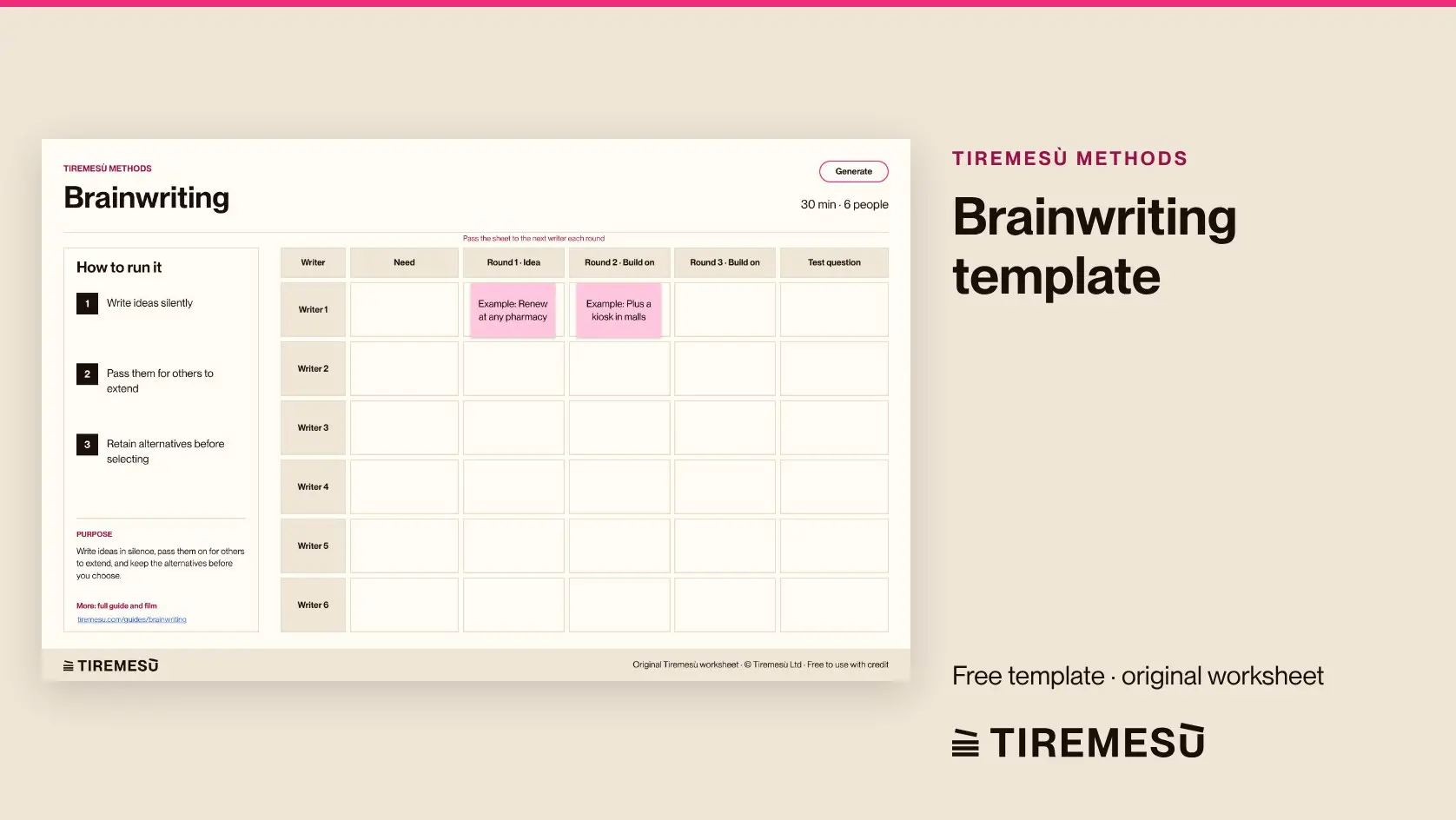 Brainwriting Session
