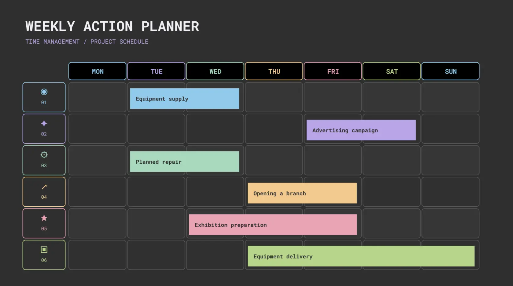 Weekly Time Management 