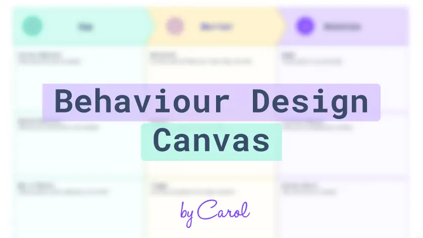 Behaviour Design Canvas