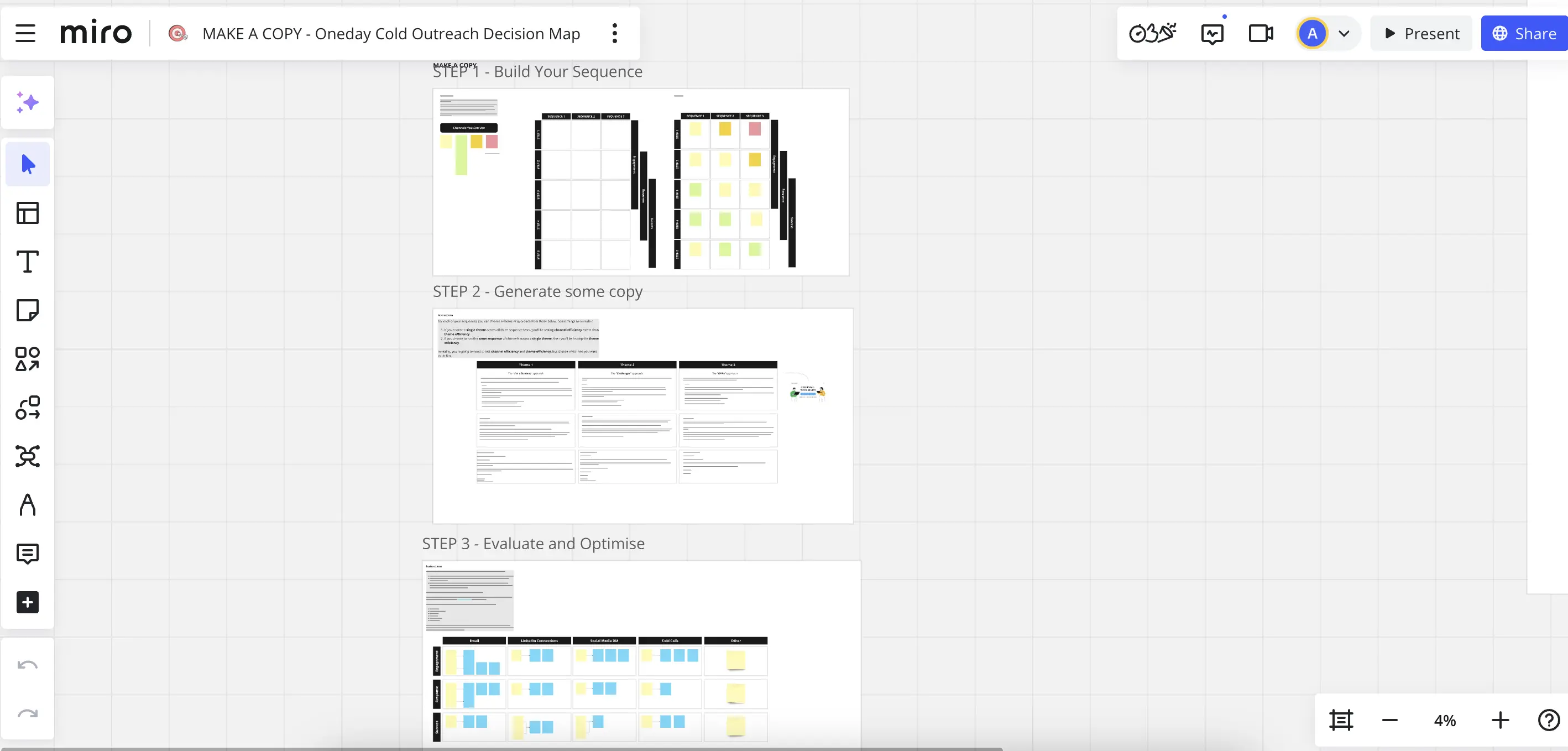 Template cover of Oneday Cold Outreach Decision Map