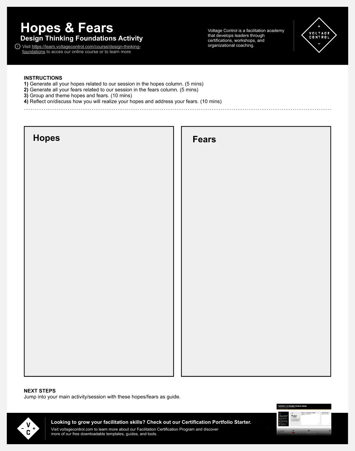 Template cover of Design Thinking: Hopes & Fears