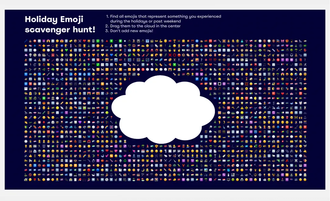 Template cover of Emoji Scavenger Hunt Icebreaker